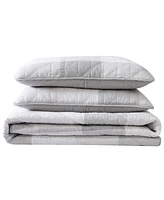 Eddie Bauer Boulder Plaid Reversible 3-Pc. Quilt Set, King