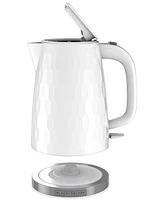 Black & Decker Honeycomb Collection 1.7-Liter Rapid Boil Electric Cordless Kettle