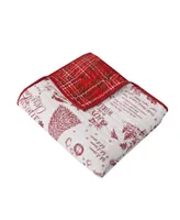 Levtex Yuletide Toile Reversible Quilted Throw, 50" x 60"