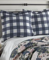 Levtex Fiori Gingham 2-Pc. Sham Set, European