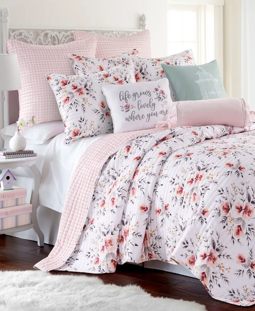 Levtex Adeline Floral Bouquet Reversible 2-Pc. Quilt Set, Twin