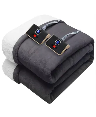 Westinghouse Reversible Heated Velour and Sherpa Blanket