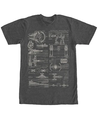 Fifth Sun Men's Super Schematics Short Sleeve Crew T-shirt