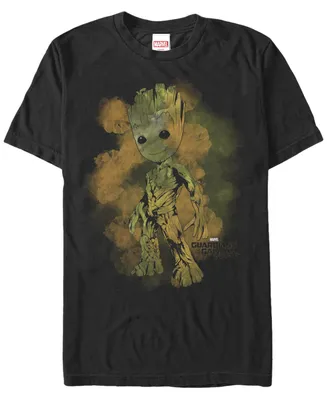 Fifth Sun Men's Watercolor Groot Short Sleeve Crew T-shirt