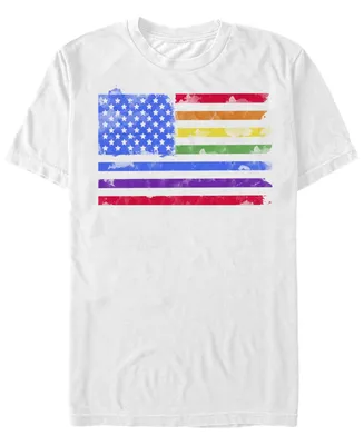 Fifth Sun Men's Watercolor Pride Short Sleeve Crew T-shirt
