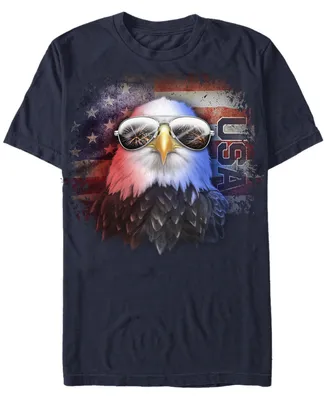 Fifth Sun Men's Rock Eagle Short Sleeve Crew T-shirt