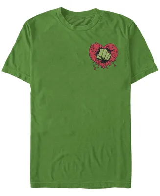 Fifth Sun Men's Hulk Smash Heart Short Sleeve Crew T-shirt