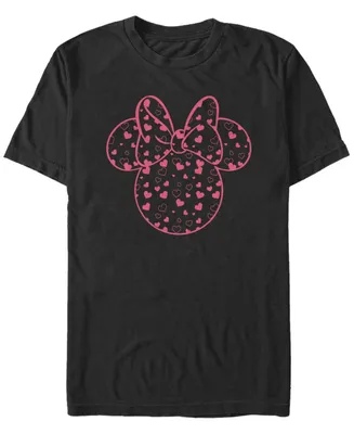 Fifth Sun Men's Minnie Hearts Fill Short Sleeve Crew T-shirt