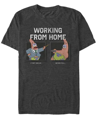 Fifth Sun Men's Work From Home 2-Box Short Sleeve Crew T-shirt