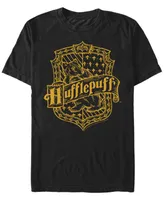 Fifth Sun Men's Hufflepuff Crest Short Sleeve Crew T-shirt