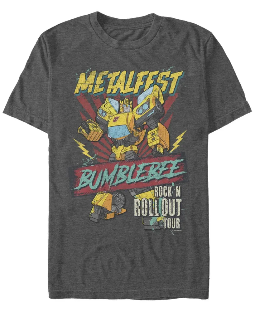 Fifth Sun Men's Metal Fest Bumblebee Short Sleeve Crew T-shirt