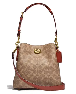 Coach Willow Bucket Bag In Signature Canvas