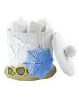 Avanti Beach Mode Flip-Flop Motif Resin Covered Jar