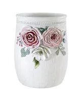 Avanti Spring Garden Peony Resin Wastebasket