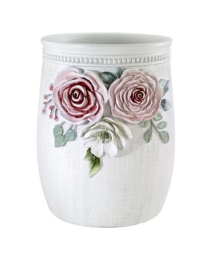 Avanti Spring Garden Peony Resin Bath Accessories