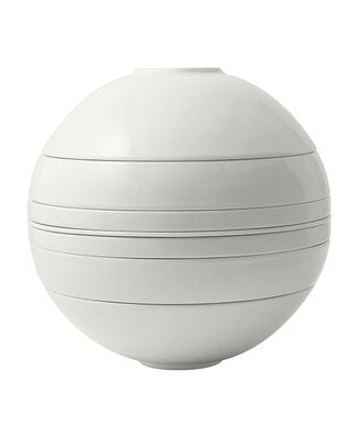 Villeroy & Boch La Boule White 7-Piece Dinnerware Set, Service for 2