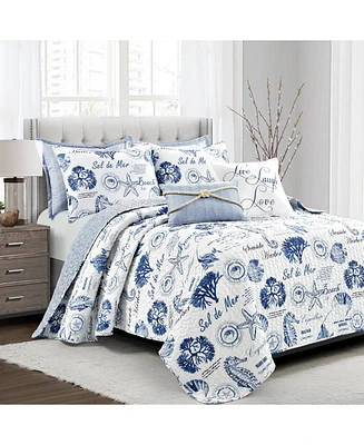 Lush Decor Harbor Life 7 Piece Quilt Set, King