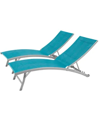 Vivere Clearwater Lounger Set, 2 Piece