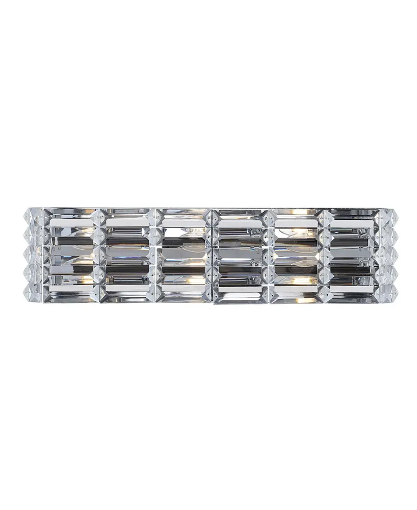 Evelyn Crystal Rectangle -Light Glam Modern Led Vanity Light