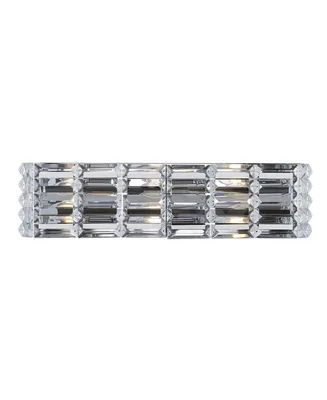 Evelyn Crystal Rectangle -Light Glam Modern Led Vanity Light