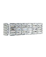 Evelyn Crystal Rectangle -Light Glam Modern Led Vanity Light