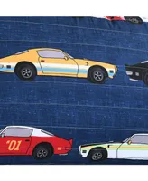 Lush Decor Race Cars Sherpa Throw for Kids, 60" x 50"