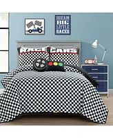 Lush Decor Kids Racing Cars -Pc. Quilt Set