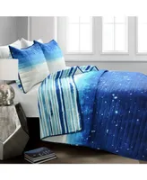 Lush Decor Space Star Ombre Piece Quilt Set for Kids