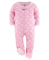 The Peanutshell Baby Girls Sleepers Set, 3 Pack