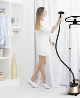 Salav Professional Garment Steamer with Retractable Power Cord and Foot Pedal Control, GS49-dj