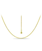 Giani Bernini Adjustable 16"- 22" Box Link Chain Necklace 18k Gold-Plated Sterling Silver, Created for Macy's (Also Silver)