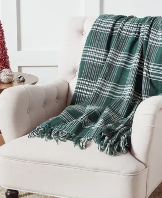 C&F Home Essex Plaid Fringed Throw, 50" x 60"