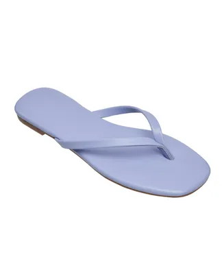 French Connection Women's Morgan Flat Open Toe Thong Flip Flop Sandals