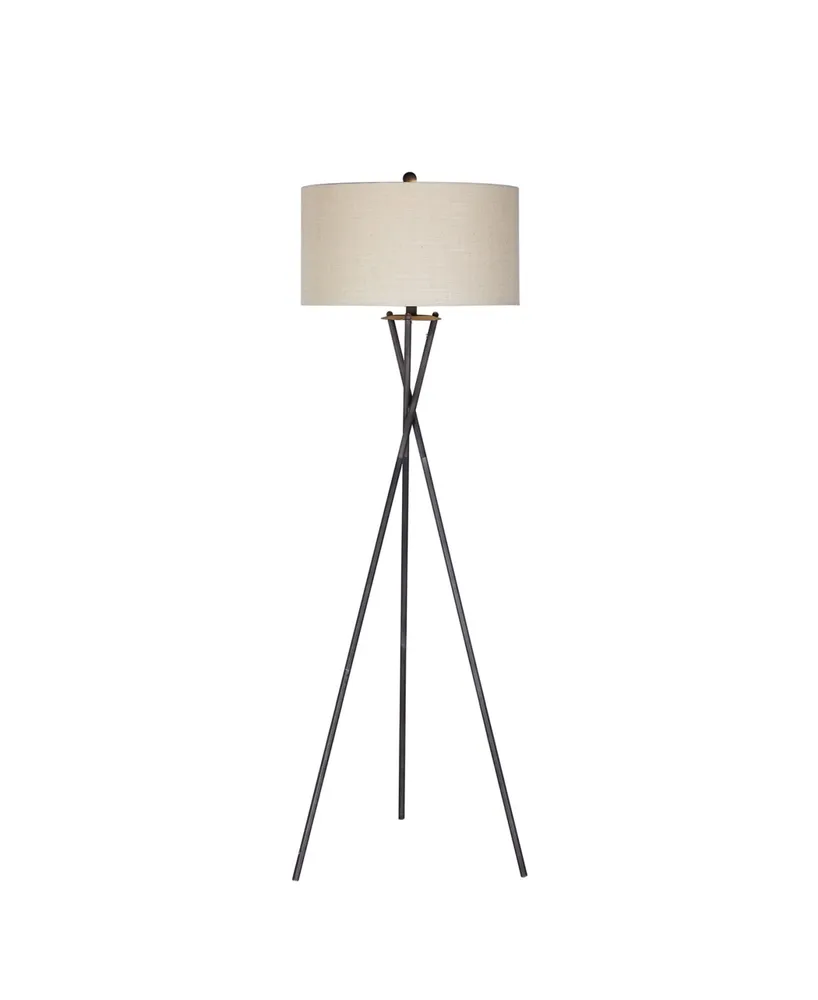 Fangio Lighting Tripod Rust Floor Lamp