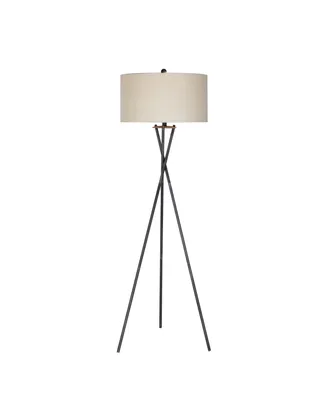 Fangio Lighting Tripod Rust Floor Lamp