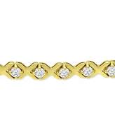 Giani Bernini Cubic Zirconia Xo Bolo Bracelet, Created for Macy's