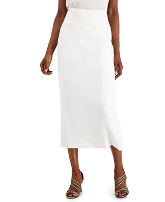 Kasper Crepe Column Skirt