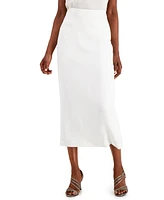 Kasper Crepe Column Skirt