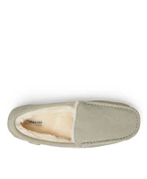 Dearfoams Men's Fireside By Melbourne Genuine Shearling Moccasin Slipper