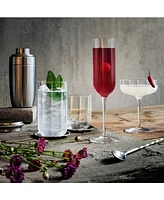 Luigi Bormioli Jazz Cocktail Coupe Glasses, Set of 4