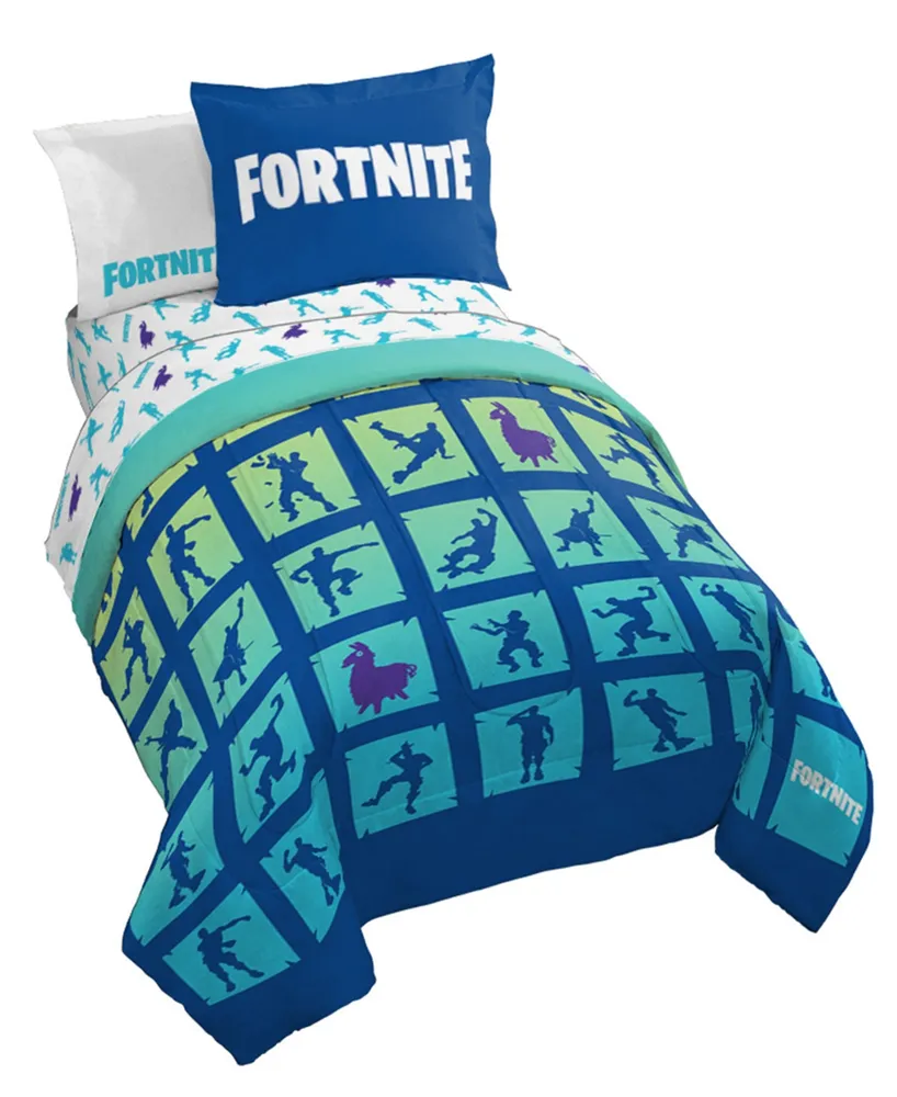 Fortnite Boogie Bomb 5 Piece Bed Set, Twin - Multi