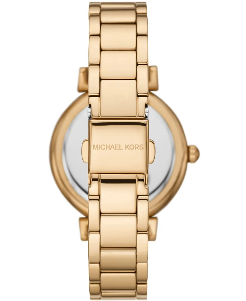 Michael Kors Women's Abbey Gold-Tone Stainless Steel Bracelet Watch 36mm