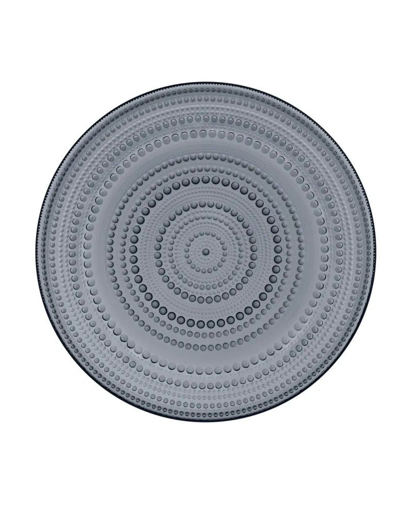 Iittala Kastehelmi Large Plate 12.25" Dark Grey