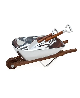 Godinger Wheel Barrow Salad Set with Servers