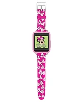 Minnie Mouse Kid's Touch Screen Pink Silicone Strap Smart Watch, 46mm x 41mm