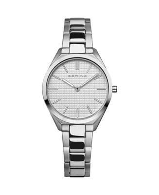 Bering Women's Ultra Slim Silver-Tone Stainless Steel Bracelet Watch 31mm - Silver