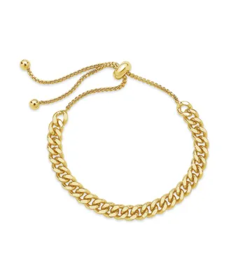Women's Chain Link Bolo Plated Bracelet