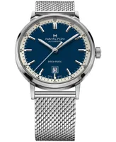Hamilton Men's Swiss Intra-Matic Stainless Steel Mesh Bracelet Watch 40mm