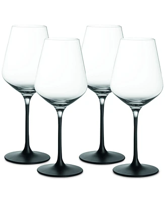 Villeroy Boch Manufacture Rock White Wine Glasses, Set of 4