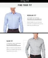 Michael Kors Men's Slim Fit Airsoft Performance Non-Iron Dress Shirt